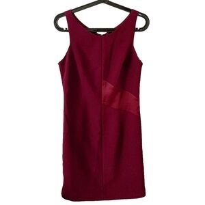 Armani Exchange Burgundy Sheath Dress